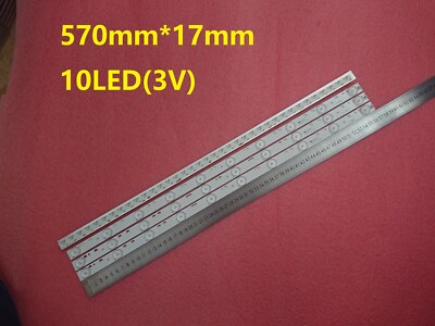 3 PCS*10 LEDs*3V 32'' TV Monitor Universal LED Backlight Strip Optical Lens 570mm