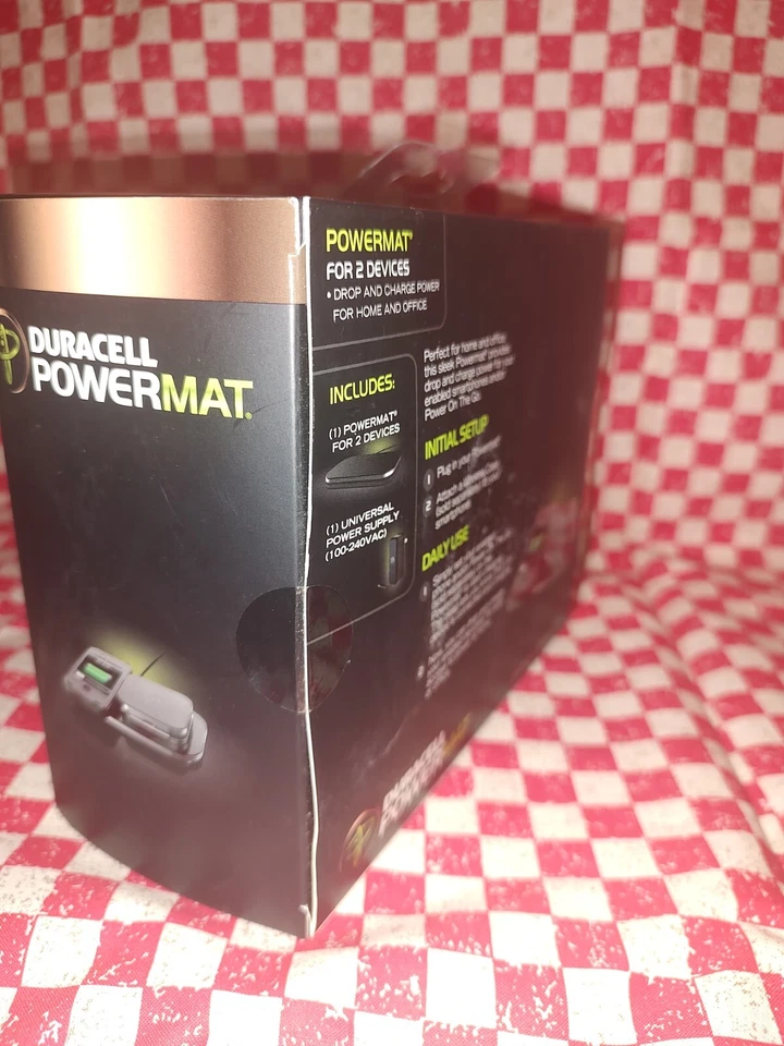 Estación de carga Duracell Power Mat para 2 dispositivos nuevo en caja cargador inalámbrico Foto 3 de 4