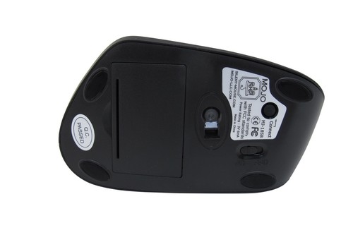 MOJO Bluetooth Wireless Vertical Silent Mouse Quiet Noiseless Mouse BLACK - Picture 8 of 10