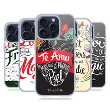 FUNDA OFICIAL FRIDA KAHLO TIPOGRAFÍA GEL SUAVE FUNDA PARA MÓVILES APPLE iPHONE