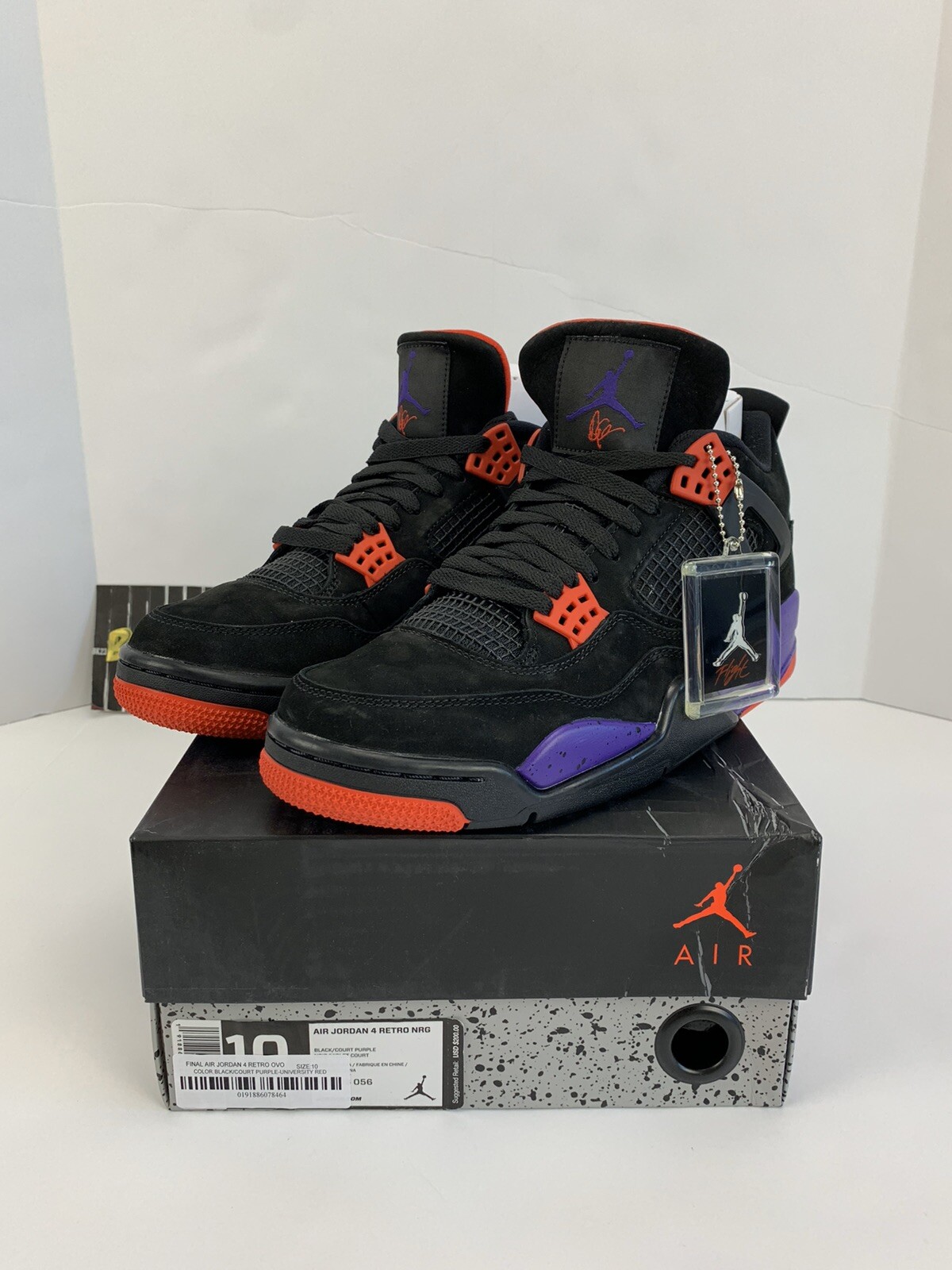 jordan 4 black court purple