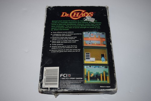 Dr Chaos Nintendo NES Videospielkassette und Box - Bild 5 von 5