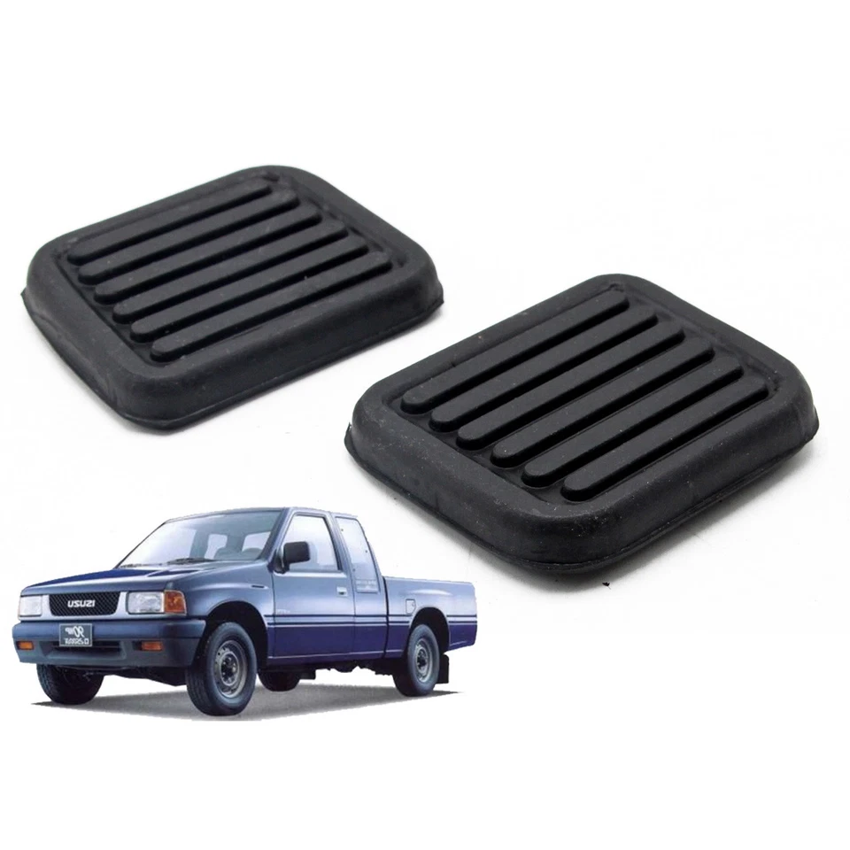 Se adapta a Isuzu Tfr Kbz Rodeo Pickup 1988 89 - 1994 Pastilla de pedal embrague de freno negro 2 piezas Foto 4 de 4