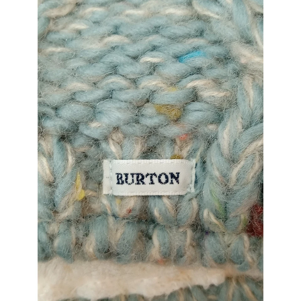 Burton Pom Gorro Tejido Sombrero Tejido con Cable Acento Multicolor Para Mujer Talla Única Invierno Foto 3 de 4