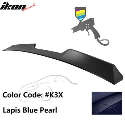 Fits 22-26 Subaru WRX 5th V Style Rear Roof Spoiler Wing Painted #K3X Lapis Blue