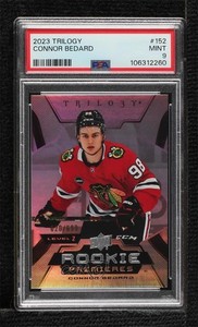 2023 Upper Deck Trilogy Uncommon Rookies /699 Connor Bedard PSA 9 MINT Rookie RC