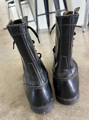 VTG Military Corcoran Black Men\'s Pair-a-troop WW2 Korea War Boots - NAMED Vintage Men main image 3