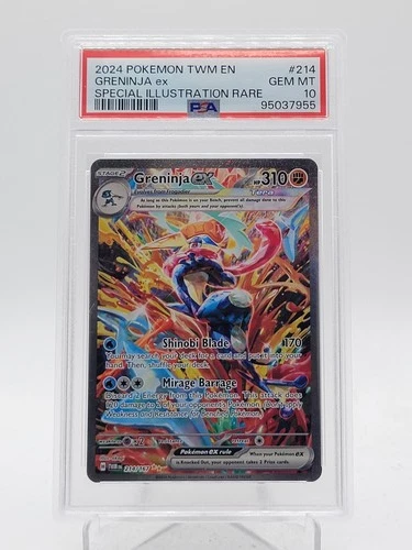 GRENINJA EX 2024 POKEMON TWILIGHT MASQUERADE SIR #214/167 PSA 10 Q3963