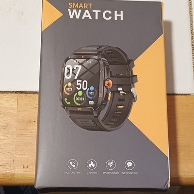 K21 Smart Watch Black Case Black Silicone or Metal Band,