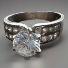 Vintage Sterling Silver Ring Ross Simon Marked 925 RP Solitaire Sz 8.5 — photo 2