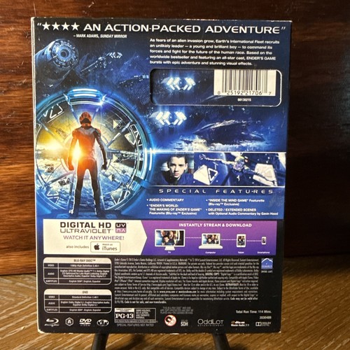 NEW Ender's Game (Blu-ray, DVD + Digital) Harrison Ford Ben Kingsley Free S/H! - Picture 3 of 3