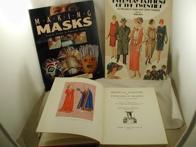 Theatrical Costuming Cosplay 3 Books Halloween Masks Medieval 1920s Costumes