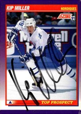 Kip Miller - Signed 1991-92 Score Top Prospect Card #384