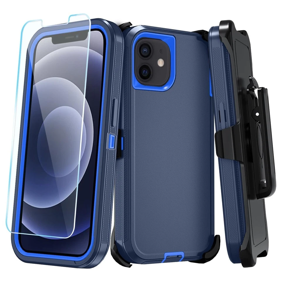 适用于 iPhone 14/Pro/Pro Max 外壳 手机保护套 防震 适合 Defender+ 玻璃屏幕 — 第 3/4 张图片