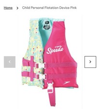 Speedo Girls PDF Flotation Life Jacket Vest Child 30-50 lbs