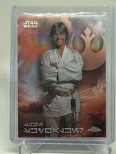 Topps Chrome Star Wars Luke Skywalker /99 Refractor AV-83
