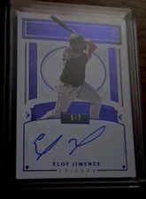 2021 Panini Flawless Honored Ink #'d 5/7 Eloy Jimenez Auto #HI-EJ White Sox 
