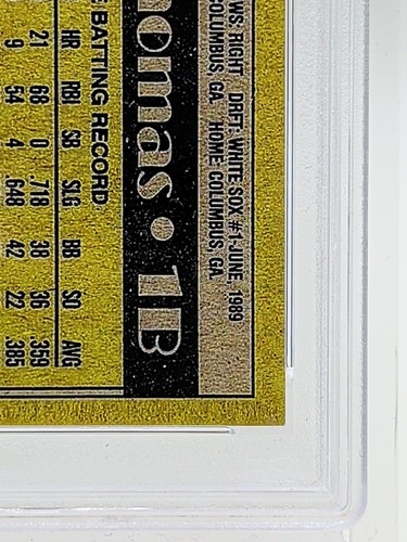 RC REPRINTS 1990 Topps 414 Frank Thomas No Name Hand Signed / Autographed  - PSA - Picture 12 of 14