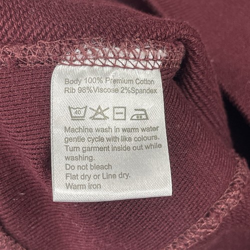 Spier & MacKay Sweatshirt Mens Small Red Pullover Crewneck Casual Solid Heavy - Picture 8 of 8
