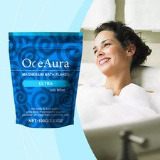 OceAura Magnesium Bath Salt Sheets For Daily Cleaning, Nourishing, Comfort, Gent
