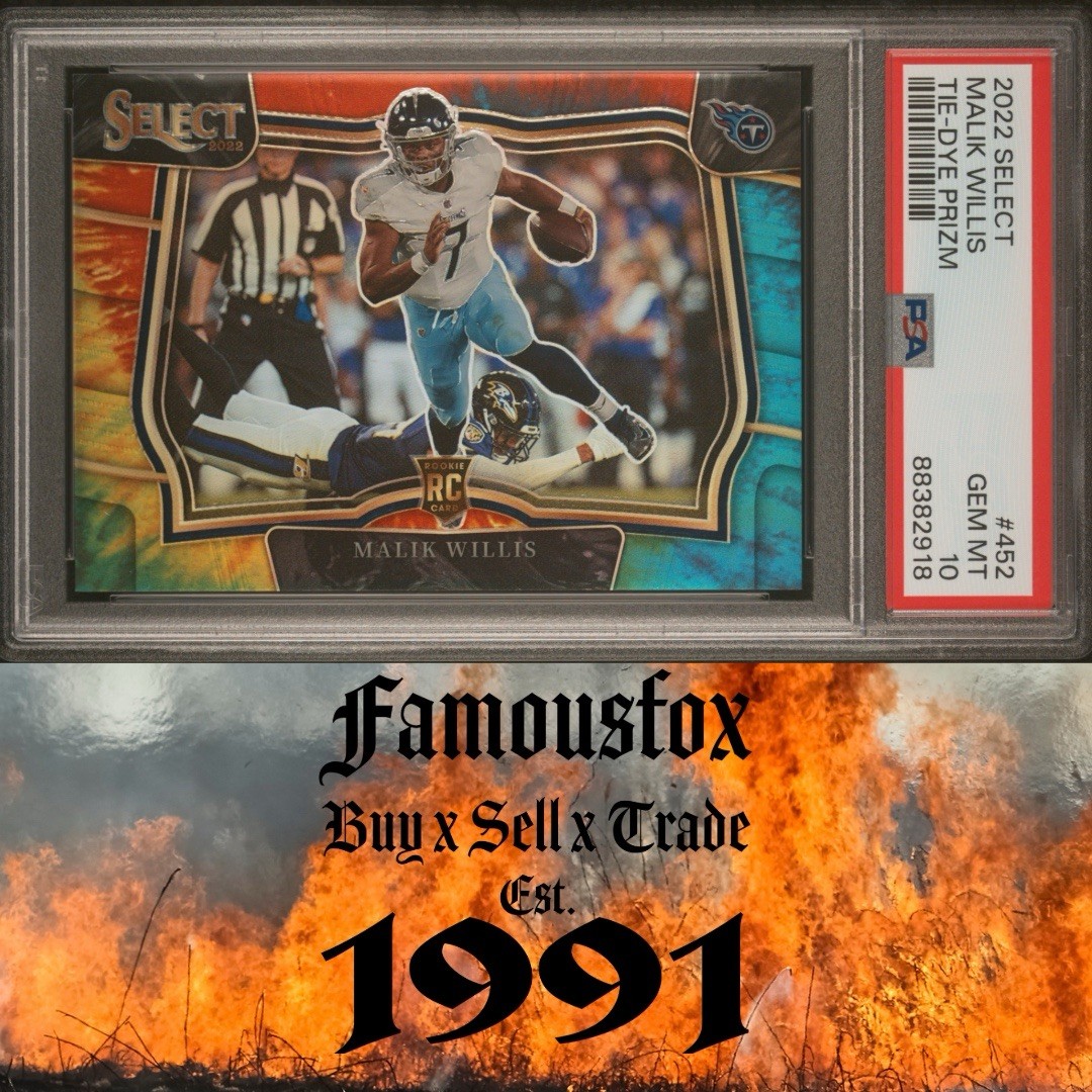 PSA 10 RC Malik Willis 2022 Select Field Level Tie-Dye Prizm 12/25 Rookie #452