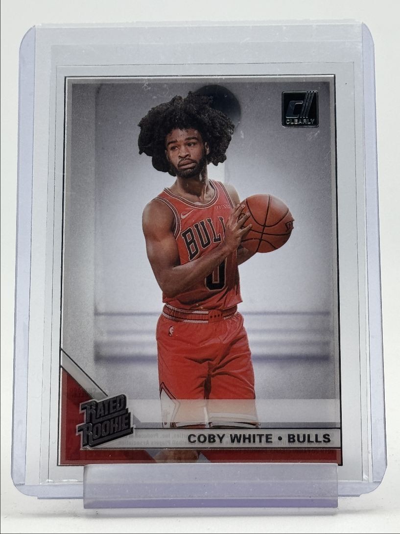 COBY WHITE 2019-20 CLEARLY DONRUSS RATED ROOKIE BASKETBALL BULLS RC Q1970