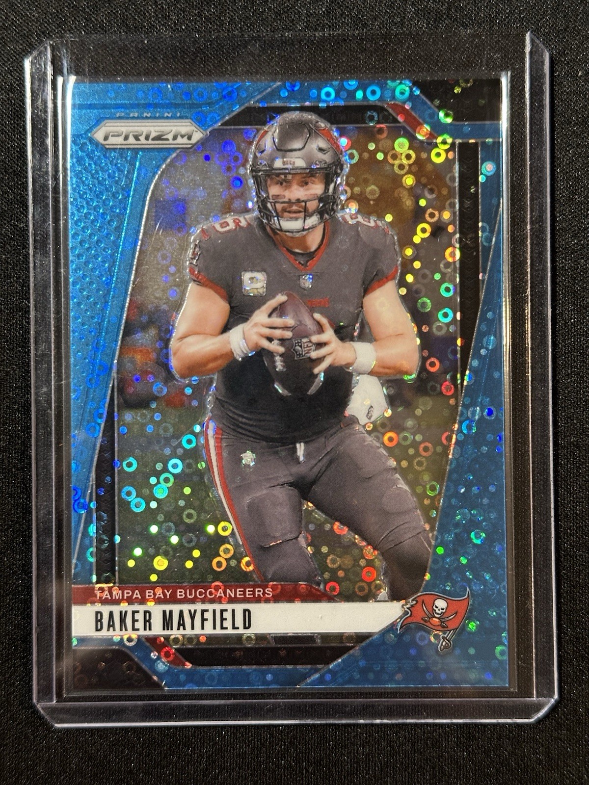 BAKER MAYFIELD 2024 PANINI PRIZM BLUE NO HUDDLE BUCCANEERS /99
