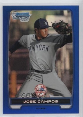 2012 Bowman Chrome Prospects Blue Refractor 93/250 Jose Campos #BCP15 3q5