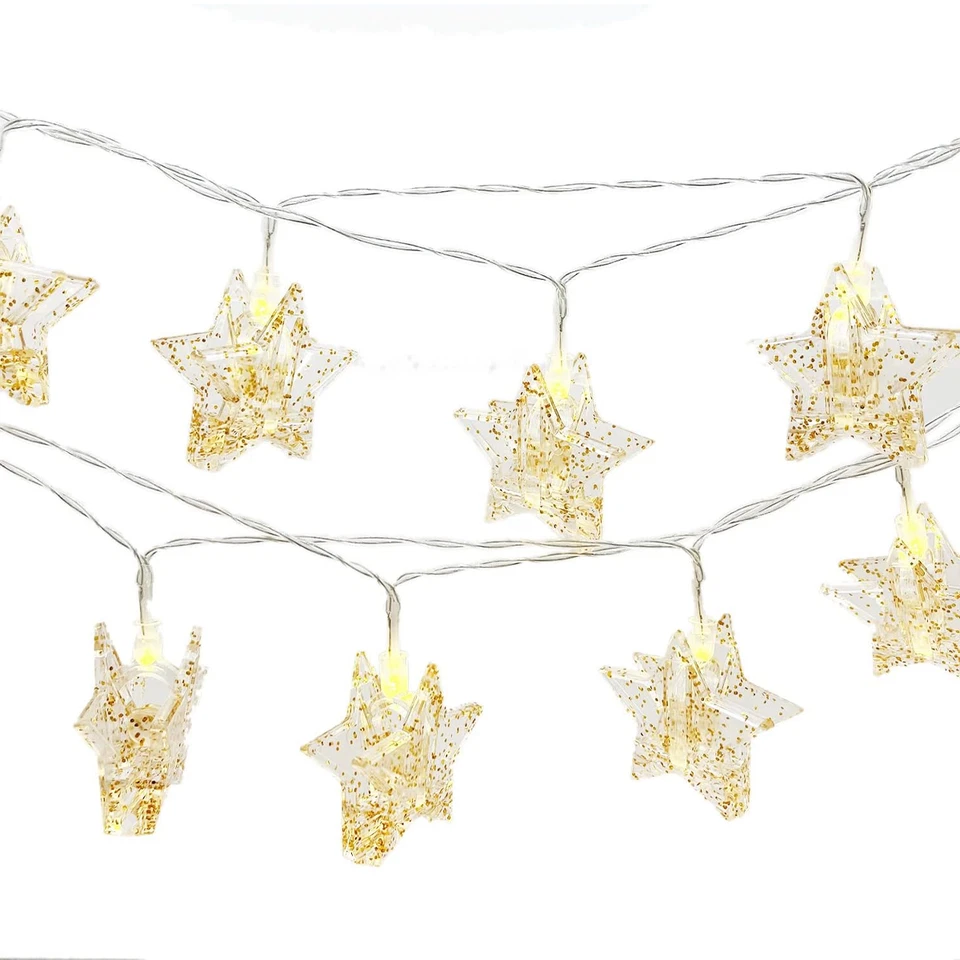 Photo Clip Fairy 20 LEDs String Lights for Wall Hanging Pictures Bedroom Wedding - Image 3 of 4