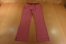 Mandala Womens Size Small Deep Mauve Drawstring Split Hem Cargo Scrub Pants NWT