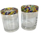 Vintage Double Old Fashioned Confetti  Set of 2