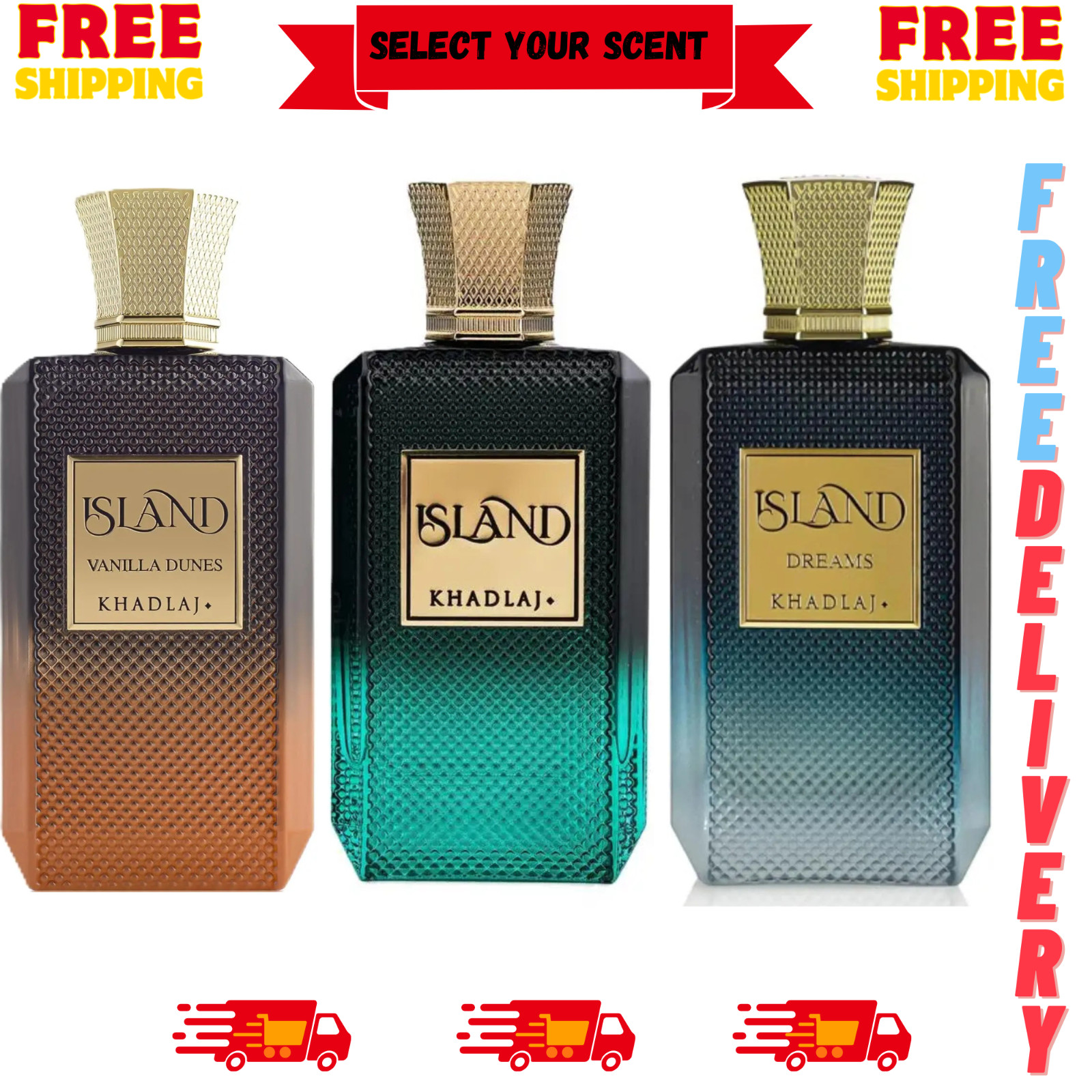 Khadlaj Island Extrait De Parfum 3.4oz Unisex Select Variant