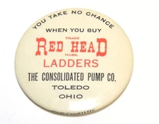 VINTAGE RED HEAD LADDERS THE CONSOLIDATED PUMP CO. TOLEDO OHIO ADVERTISING GAME