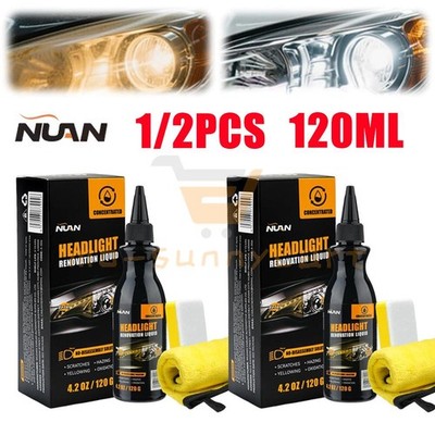 1/2Pcs Nuan Professional Headlight Polishing kit, Headlight Restoration Kit 120g