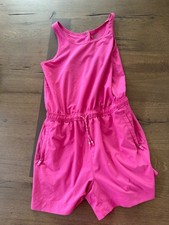 Athleta Girl Pink Romper, Size L, Sleeveless, Athletic