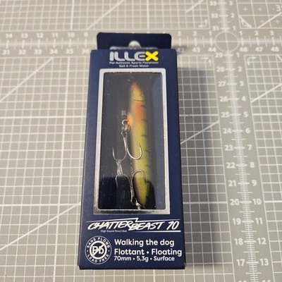 Illex Chatter Beast 70 70mm Walk The Dog Barsch Dark Belly Perch