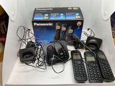Panasonic KX-TGC223EB Pack of 3 Digital Cordless Phones with LCD Display - Black