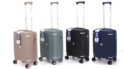 55cm Cabin Suitcase Lightweight Hardshell Carry Luggage 4 Spinner Wheel Bag