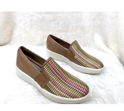 #ad Clarks Light Tan Combi Layton Petal Leather Sneaker Women Size 8.5 M US $45.00