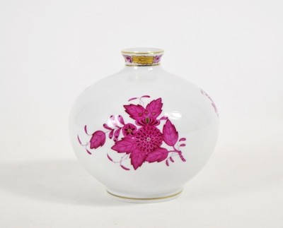 Herend Porzellan Vase APPONYI PURPUR handbemalt 7088 H ca. 11 cm Porzellan