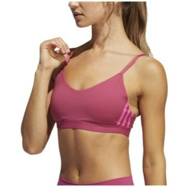 Adidas Damen Sport BH mit Halt leicht AM 3S BH rosa Gr. XS neu mit Etikett