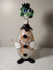 Vintage MURANO Hand Blown Art Glass Clown Decanter/Bottle w/ Stopper Italy