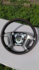 2007-13 Cadillac Escalade Leather Steering Wheel Woodgrain Oem Gm 2007-13 Cadillac Escalade Leather Steering Wheel Woodgrain Oem Gm