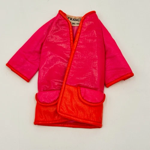 Vintage Barbie 1965 Francie Casey Twiggy Fashion Pink Lightning 1231 Jacket Coat