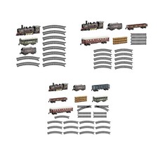 Electric Train Set Electric Steam Track Classical Realistic with Carriages Retro