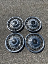 Factory 1976 To 1990 Lincoln Town Car Wire Spoke 15 Inch Hubcaps Wheel Covers