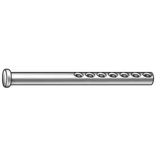 Standard Clevis Pin, 1/4 In Pin Dia, 3 In Shank Lg, Steel, Zinc Plated Finish,