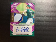 2022 Panini Elite Extra Edition - Prospect Materials Auto Gunnar Hoglund 3/7