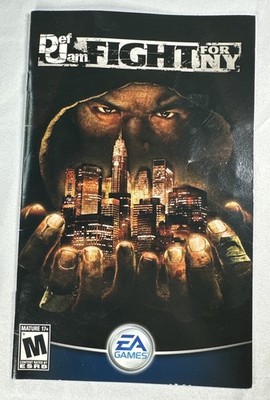 Def Jam Fight for NY Sony PlayStation 2 PS2 Authentic Manual Booklet Only