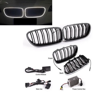 Front Grille Mesh Grill Cover WITH LED LIGHT For BMW 5 Series F10 F11 12- 2017 A